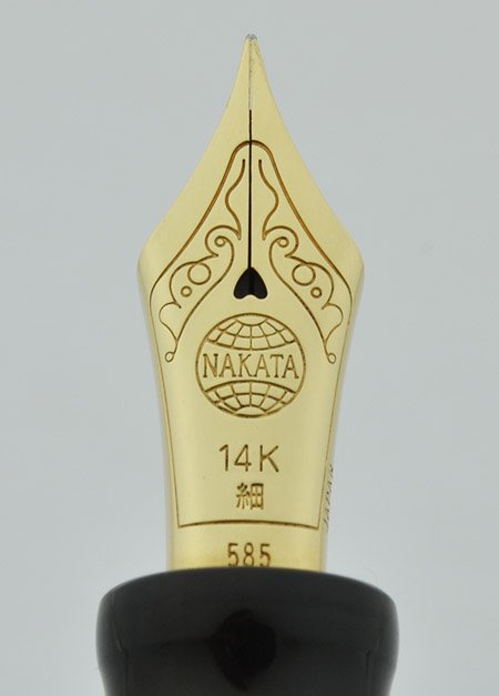 Nakaya Neo Standard Fountain Pen - Black Urushi Lacquer, 14k Fine